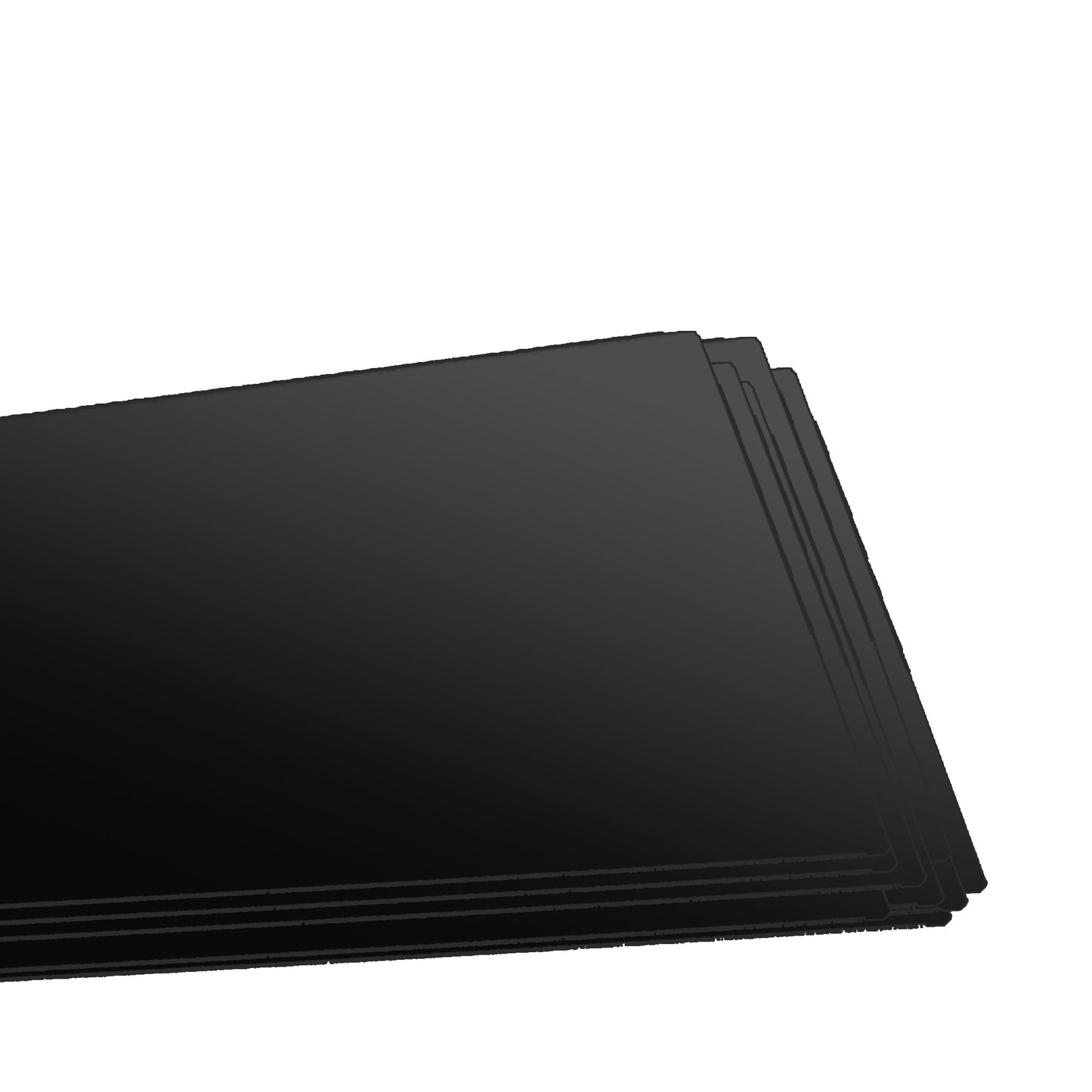 5-Stack of non-reflective black sheets for use in Aero-Etch stencil film development.